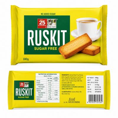BISK FARM RUSKIT SUGAR FREE - 180 g